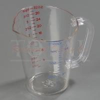 Carlisle 4314307 1-Quart Clear Measuring Cup
