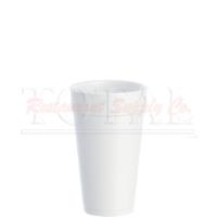 Dart 20J16 20 oz. White Foam Cup - 25/Pack