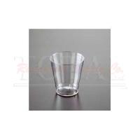 Emi Yoshi EMI-REWG28 Disposable 6 oz Clear Plastic Fluted Goblet Glass - 2  7/8Dia x 5 3/4H