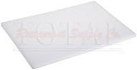 Winco CBWT-1520 Rectangular Cutting Board, 15 x 20 x 1/2 Thick - White